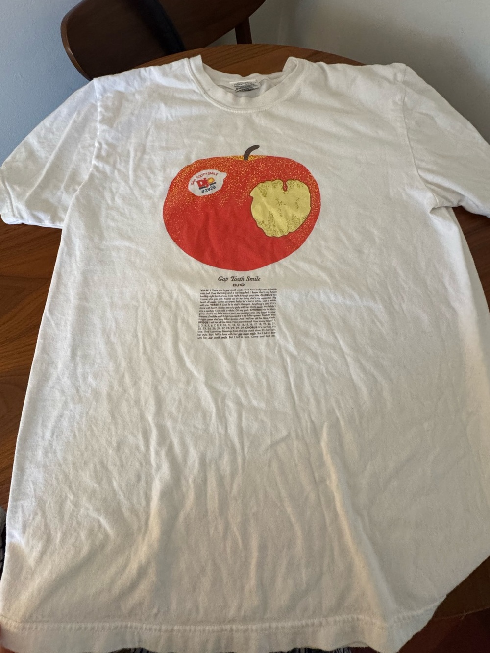 DJO Gap Tooth Smile Comfort Colors T-Shirt from Tour Summer 2025